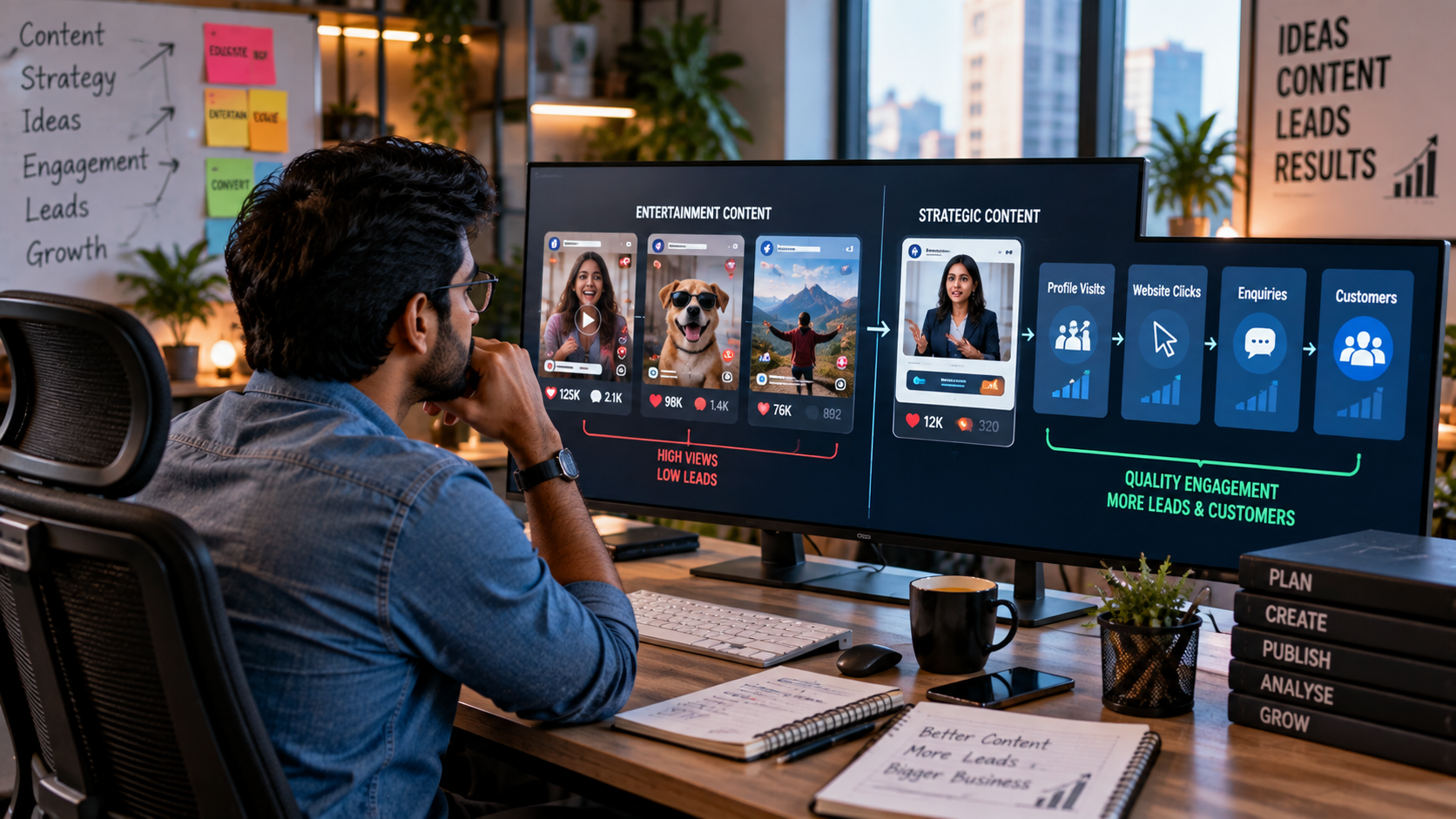 Why Your Social Media Gets Views but Not Leads